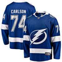 Tampa Bay Lightning John Carlson Blue Home Breakaway Jersey