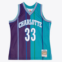 Charlotte Hornets Alonzo Mourning 1994 Split Swingman Jersey