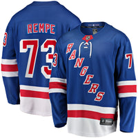 New York Rangers Matt Rempe Blue Home Breakaway Jersey