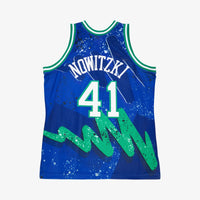 Dallas Mavericks Dirk Nowitzki 1998 Hyper Hoops Swingman Jersey - Blue