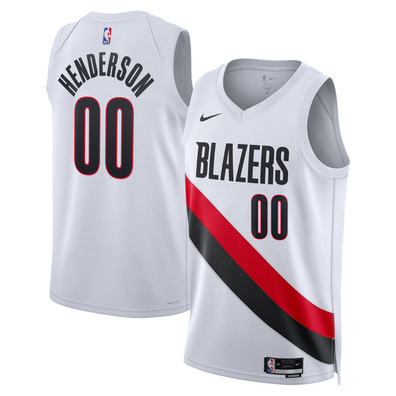 Portland Trail Blazers Replica Association Edition Swingman Jersey - White - Scoot Henderson