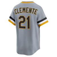 Pittsburgh Pirates Roberto Clemente Gray Throwback Cooperstown Collection Limited Jersey