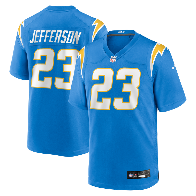 Los Angeles Chargers Tony Jefferson Powder Blue Team Game Jersey