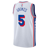 Philadelphia 76ers Association Edition Swingman Jersey - White - Quentin Grimes