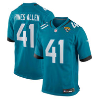 Jacksonville Jaguars Josh Hines-Allen Teal Player Game Jersey