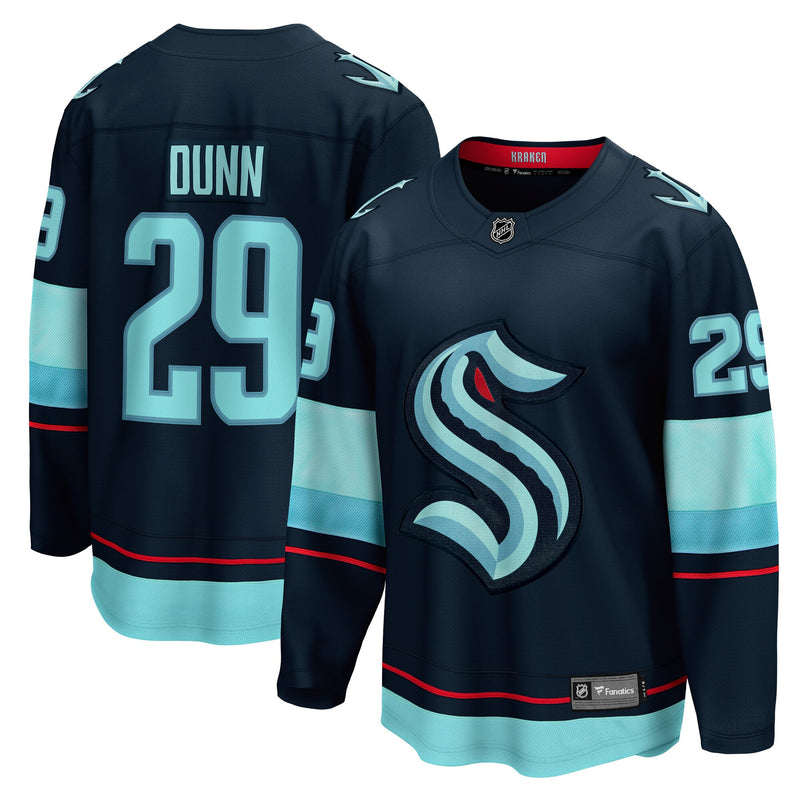 Seattle Kraken Vince Dunn Deep Sea Blue Home Breakaway Player Jersey
