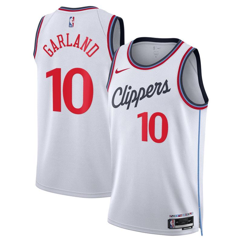 Los Angeles Clippers Association Edition Swingman Jersey - White - Darius Garland
