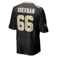 New Orleans Saints William Sherman Black Team Game Jersey