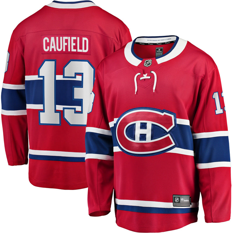 Montreal Canadiens Cole Caufield Red Home Premier Breakaway Player Jersey