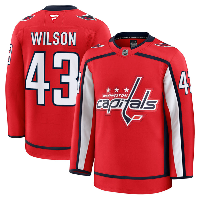 Washington Capitals Tom Wilson Red Home Premium Jersey