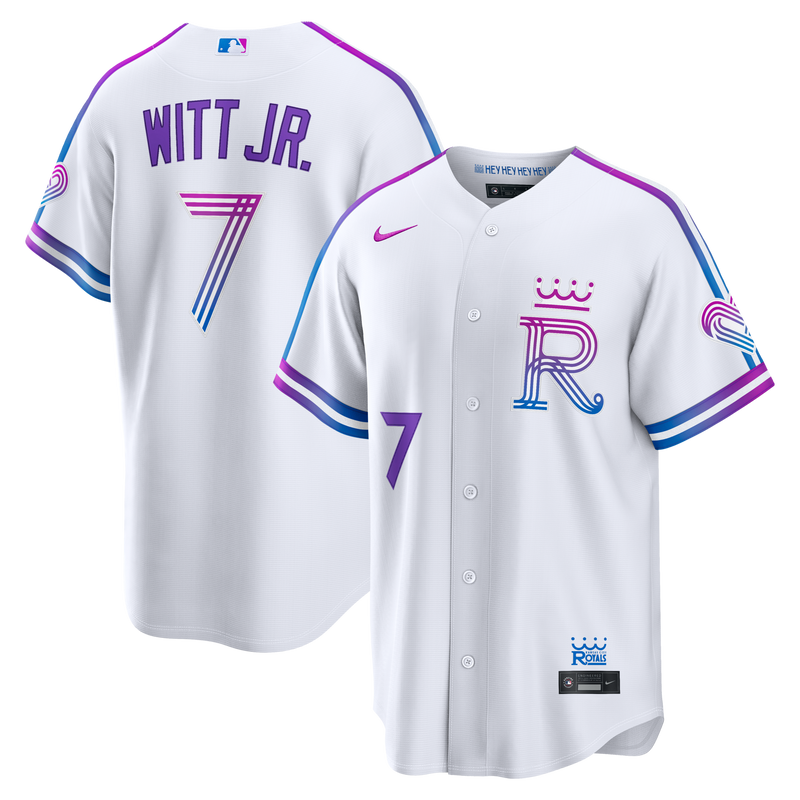 Kansas City Royals Bobby Witt Jr. White 2026 City Connect Stadium Jersey