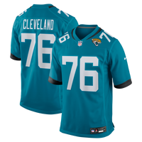 Jacksonville Jaguars Ezra Cleveland Teal Game Jersey