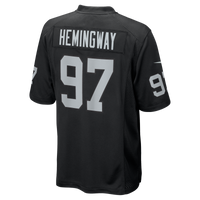 Las Vegas Raiders Tonka Hemingway Black Team Game Jersey