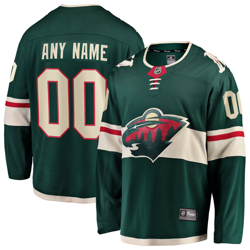Minnesota Wild Green Home Breakaway Custom Jersey