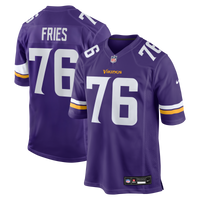 Minnesota Vikings Will Fries Purple Team Game Jersey