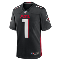 Atlanta Falcons Number 1 Groom Black Game Jersey