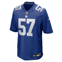 New York Giants Chauncey Golston Royal Team Game Jersey