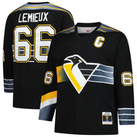 Pittsburgh Penguins Mario Lemieux Black 1996/97 Blue Line 2.0 Jersey