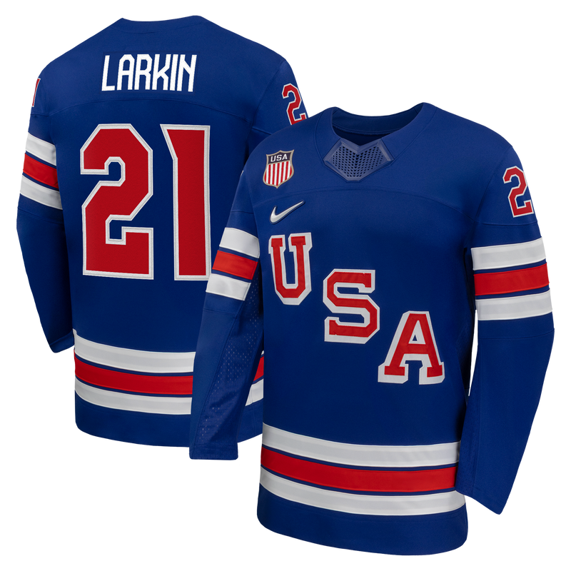 Dylan Larkin Royal US Hockey 2026 Home Replica Jersey