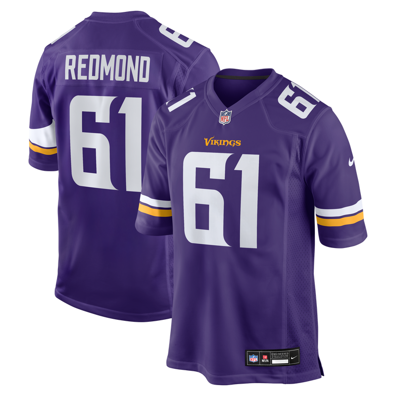 Minnesota Vikings Jalen Redmond Purple Game Jersey