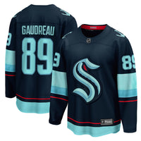 Seattle Kraken Frederick Gaudreau Deep Sea Blue Home Breakaway Jersey