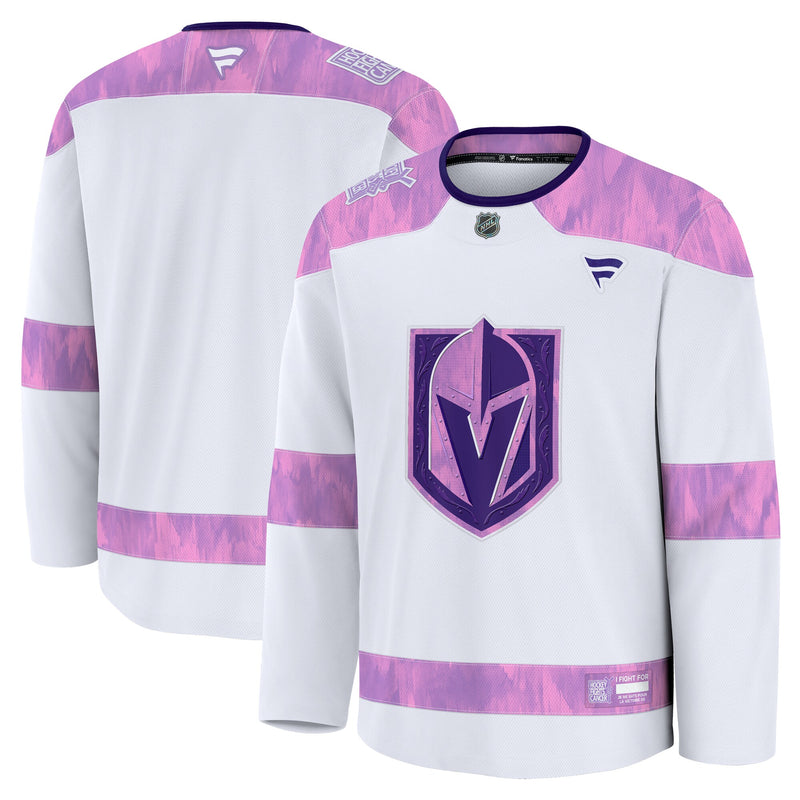 Vegas Golden Knights White 2024 Hockey Fights Cancer Practice Jersey