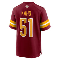 Washington Commanders Ale Kaho Burgundy Team Game Jersey