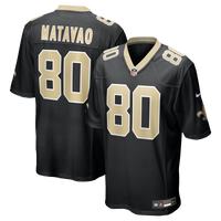 New Orleans Saints Moliki Matavao Black Team Game Jersey