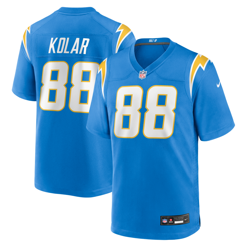 Los Angeles Chargers Charlie Kolar Powder Blue Team Game Jersey