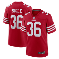 San Francisco 49ers Marques Sigle Scarlet Team Game Jersey