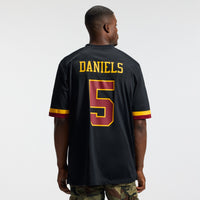 Hail Raiser Washington Commanders Jayden Daniels Black Alternate Game Jersey