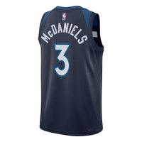 Minnesota Timberwolves Icon Edition Swingman Jersey - Navy - Jaden McDaniels