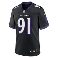 Baltimore Ravens Trey Hendrickson Black Alternate Game Jersey