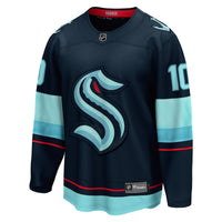 Seattle Kraken Matty Beniers Deep Sea Blue Premier Breakaway Player Jersey