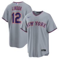New York Mets Francisco Lindor Gray Road Replica Jersey