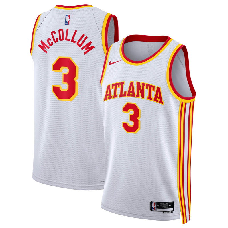 Atlanta Hawks Association Edition Swingman Jersey - White - CJ McCollum