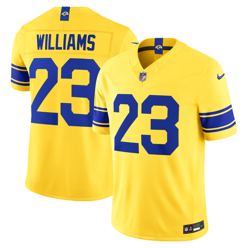 Los Angeles Rams Kyren Williams Classic Sol Vapor F.U.S.E. Stitched Limited Jersey