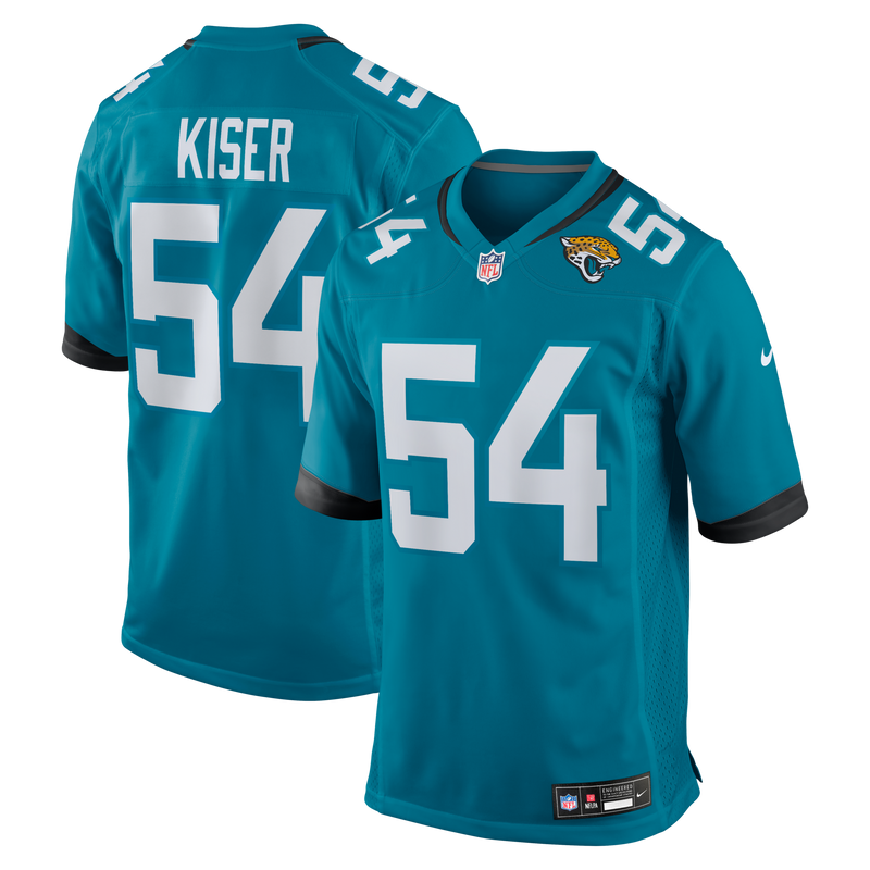 Jacksonville Jaguars Jack Kiser Teal Team Game Jersey