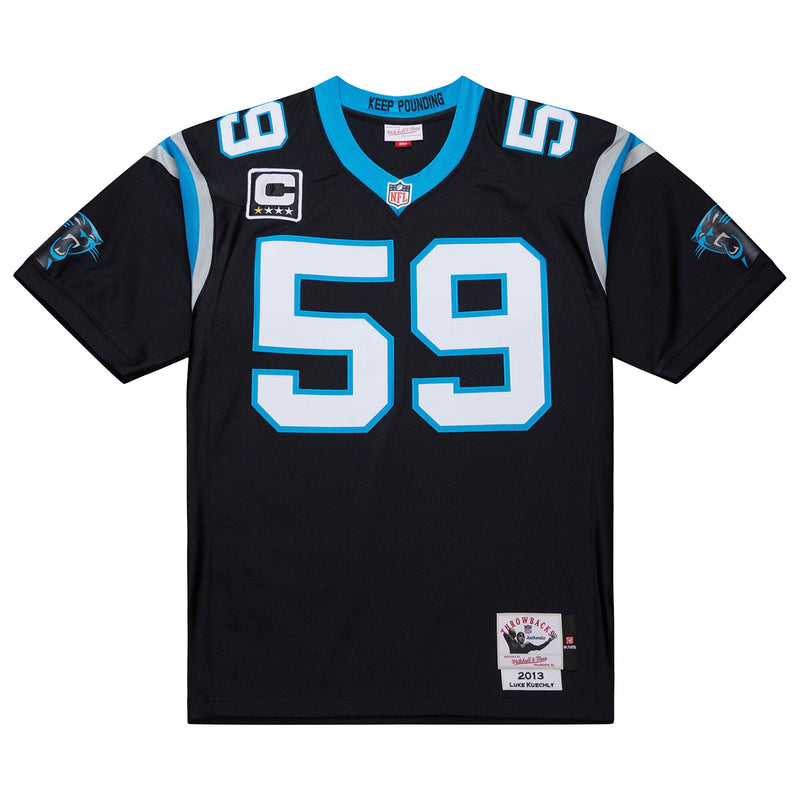 Carolina Panthers Luke Kuechly Black 2013 Authentic Throwback Retired Player Jersey
