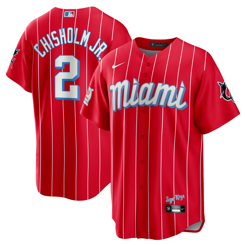 Miami Marlins Jazz Chisholm Jr. Red City Connect Replica Jersey