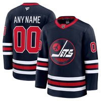 Winnipeg Jets Navy Alternate Premium Custom Jersey