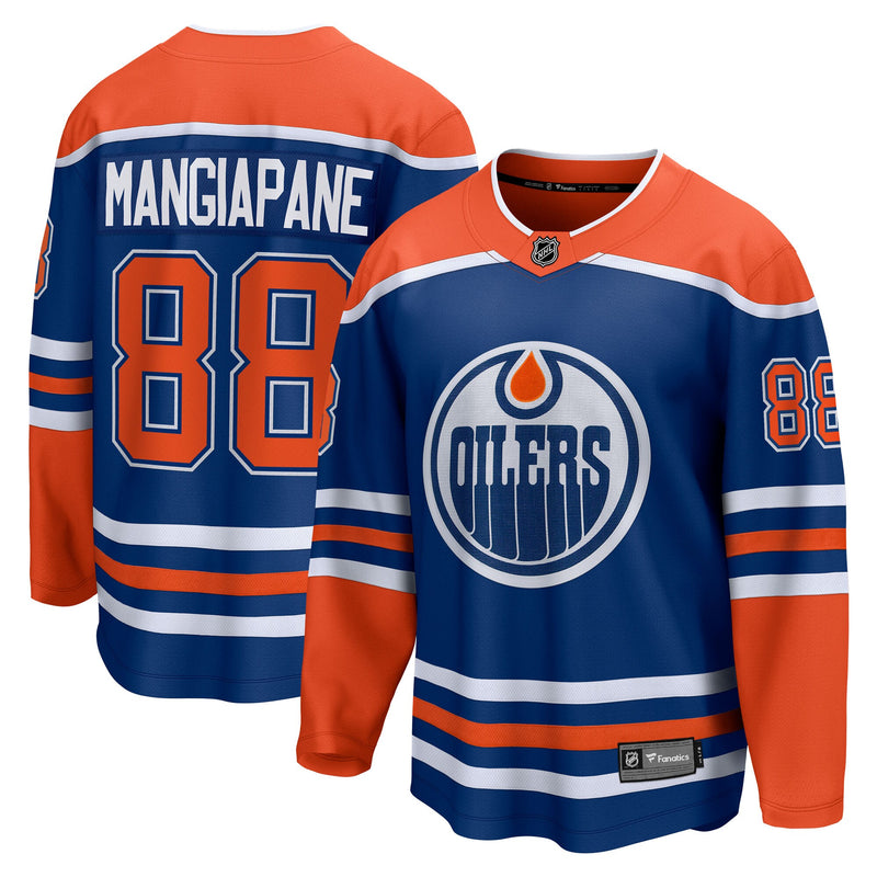 Edmonton Oilers Andrew Mangiapane Royal Home Breakaway Jersey