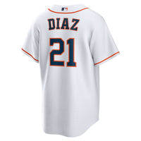 Houston Astros Yainer Diaz White Home Replica Jersey