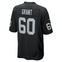 Las Vegas Raiders Charles Grant Black Team Game Jersey
