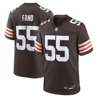 Cleveland Browns Spencer Fano Brown 2026 NFL Draft First Round Pick No. 9 Team Game Jersey