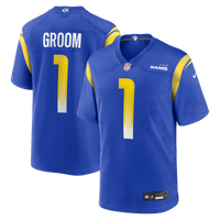 Los Angeles Rams Number 1 Groom Royal Game Jersey