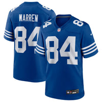 Indianapolis Colts Tyler Warren Royal Alternate Game Jersey