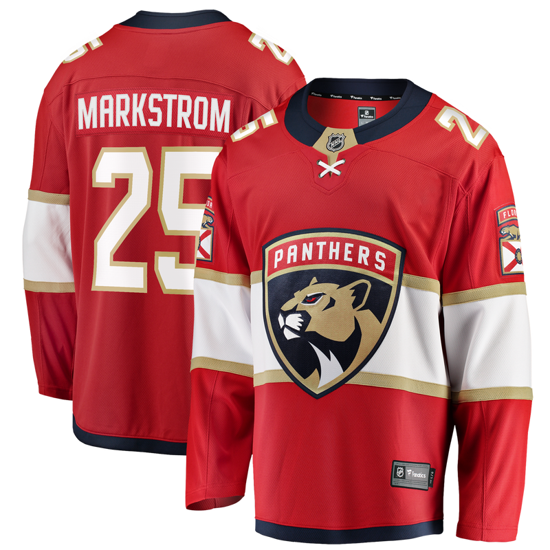 Florida Panthers Jacob Markstrom Red Home Breakaway Jersey