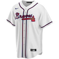 Atlanta Braves White Home Replica Custom Jersey