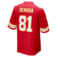 Kansas City Chiefs Nikko Remigio Red Team Game Jersey